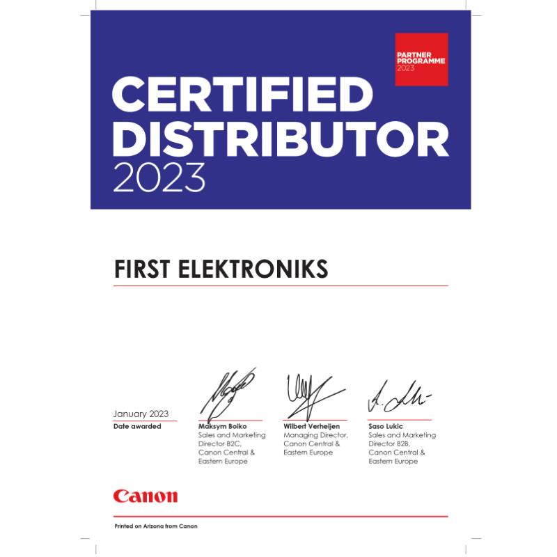 Canon Certified Distributor 2023